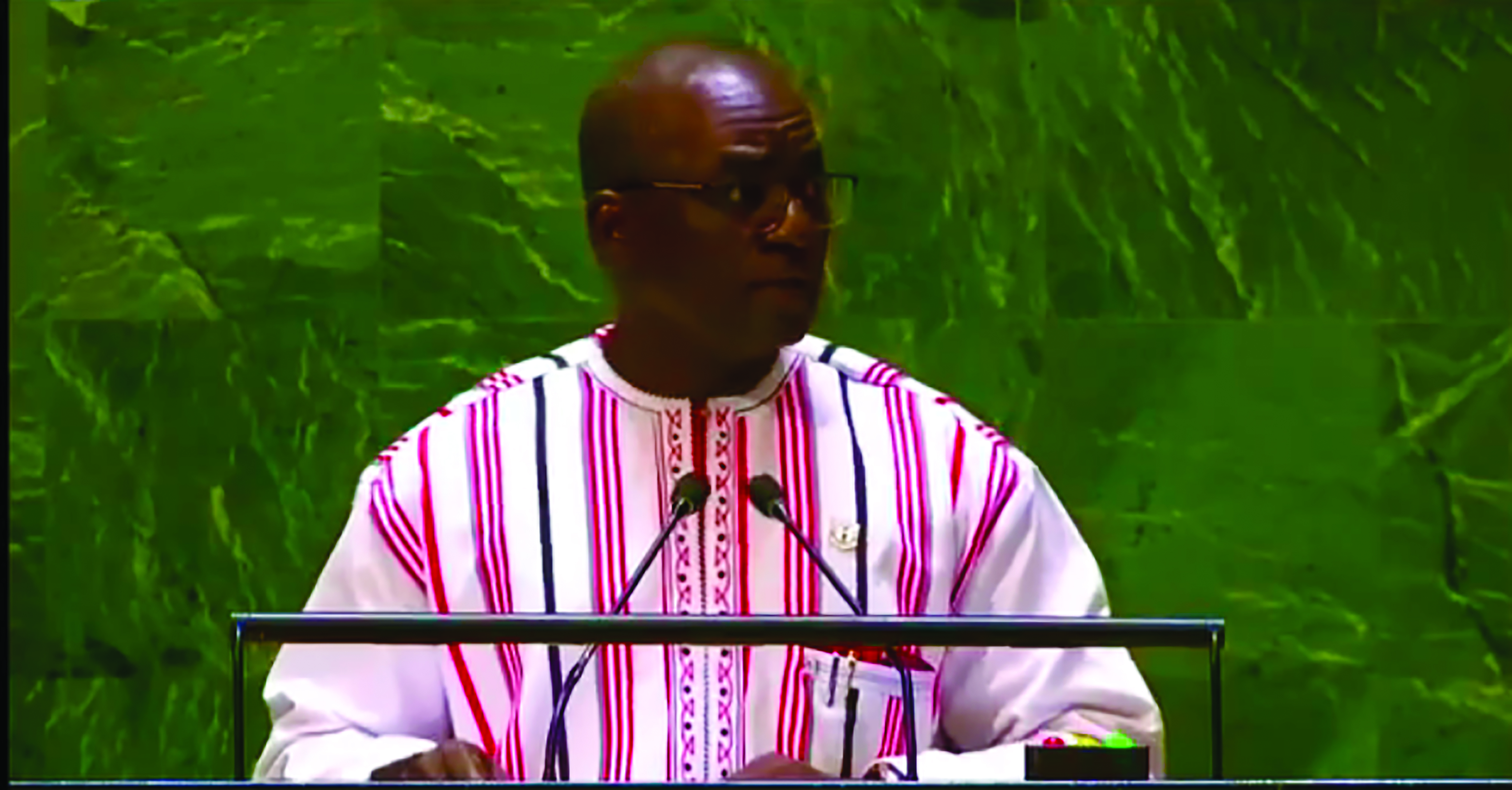 A la tribune de l’ONU, le ministre Burkinabé Bazié Bassolma fait honneur au pays de Thomas Sankara tout en ravivant le Panafricanisme des Pères fondateurs de l’Afrique Indépendante 